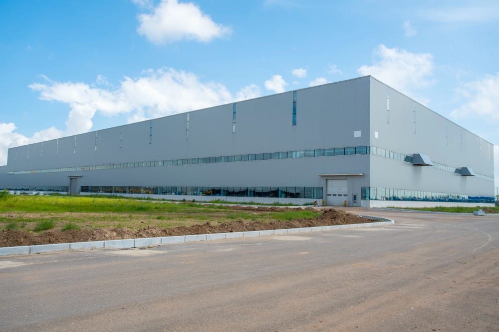 Large warehouse exterior